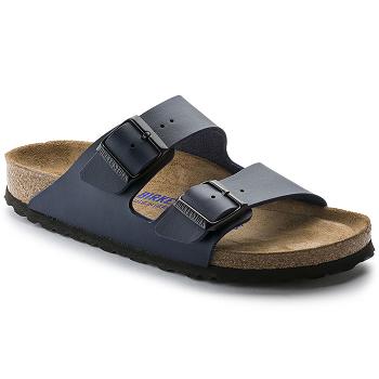 Arizona Birkenstock Soft Footbed Birko Flor Damske Námornícka Modrá | SK 26DFM